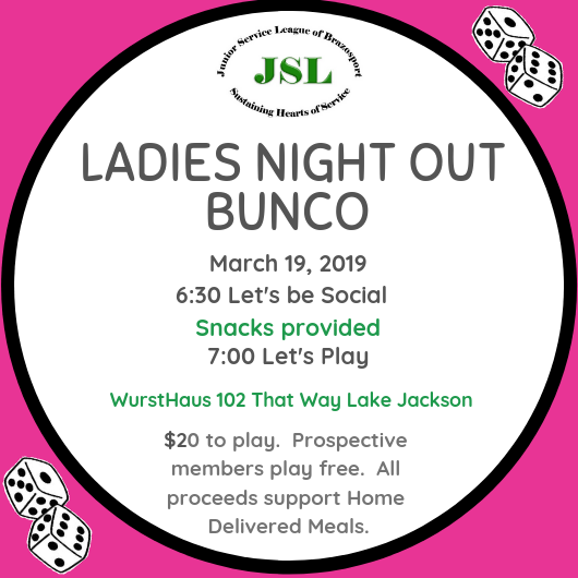 JSL Ladies Night Out Bunco Night (6) – Junior Service League of Brazosport